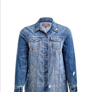 Torrid longline med wash denim jacket new with tags